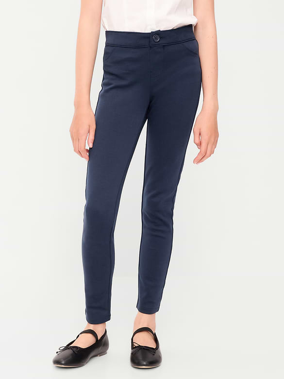 School Uniform Ponte-Knit Jeggings for Girls