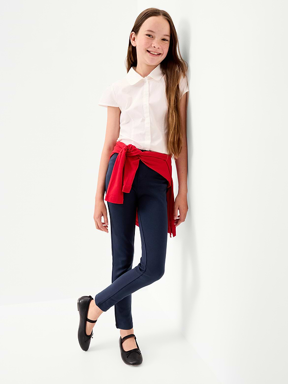 School Uniform Ponte-Knit Jeggings for Girls