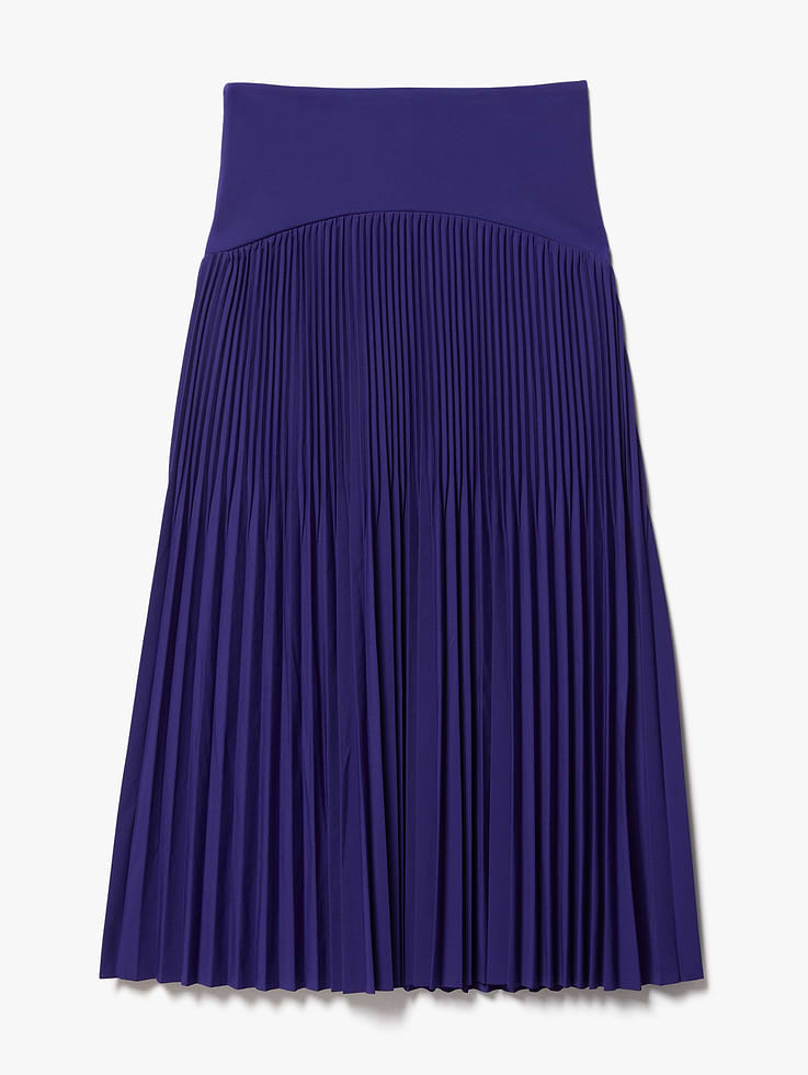 Image number 7 showing, Featherweight Plissé Midi Skirt