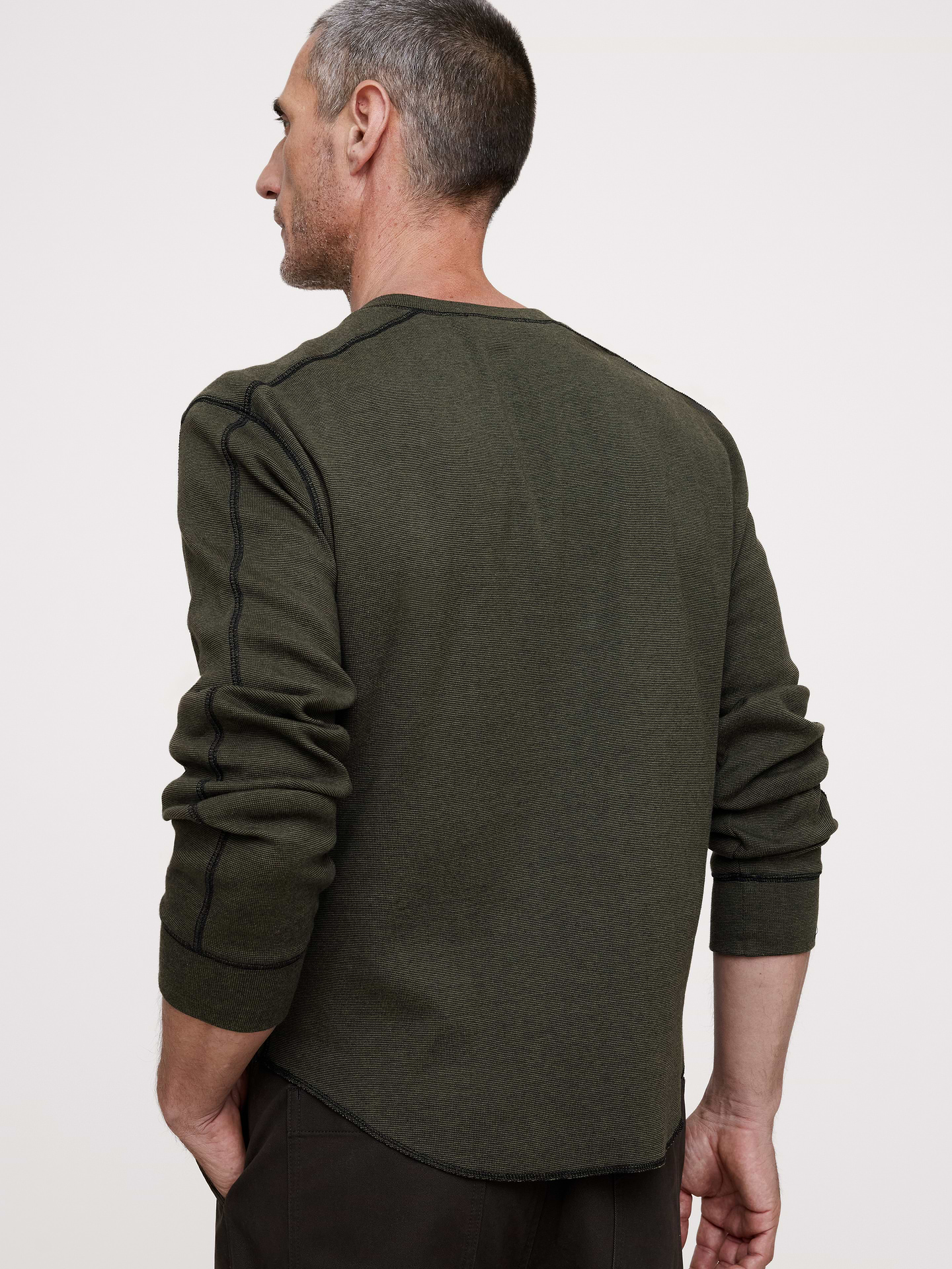 Image number 2 showing, Ribbed Cotton Henley T-Shirt
