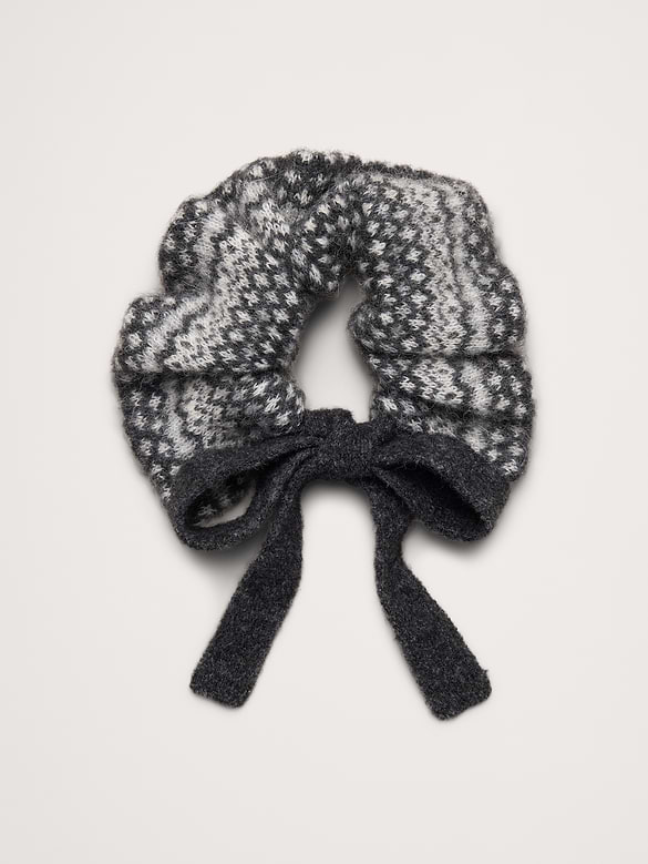 Italian Fairisle Sweater Scrunchie