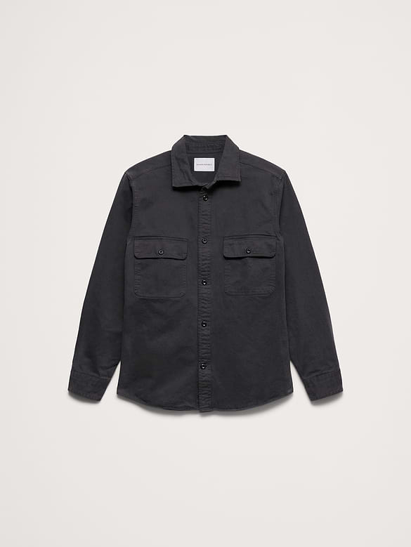Cotton Twill Shirt Jacket