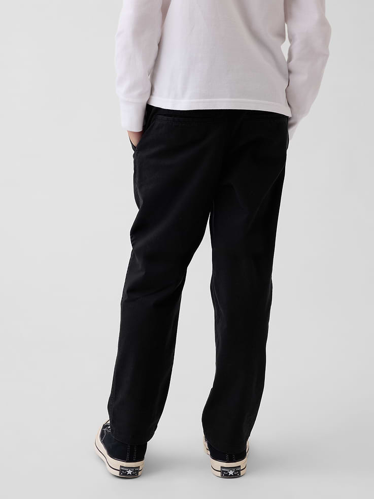 L'image numéro 4 présente Pantalon kaki d’uniforme étroit et extensible pour Enfant