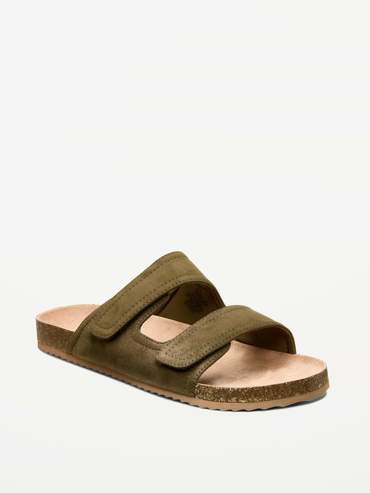 Image number 1 showing, Faux-Suede Double-Strap Slide Sandals for Men