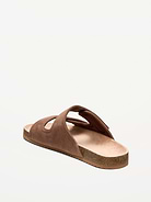 Image number 4 showing, Faux-Suede Double-Strap Slide Sandals for Men