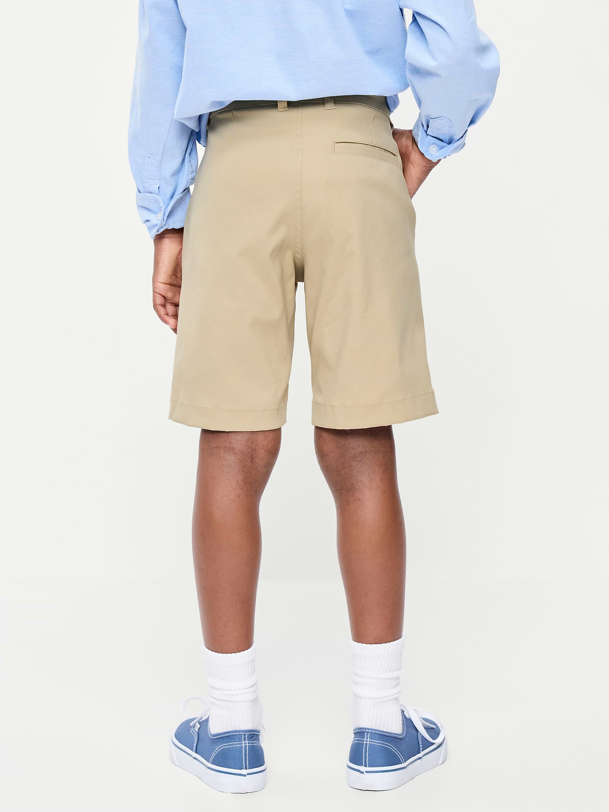 Image number 2 showing, School Uniform Quick-Dry Tech Knee Length Shorts for Boys