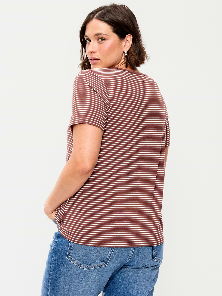 L'image numéro 6 présente T-shirt ras du cou luxueux