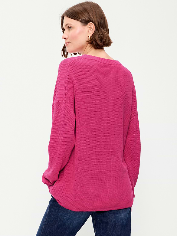 Seaside Cotton Shaker Oversized Tunic Sweater