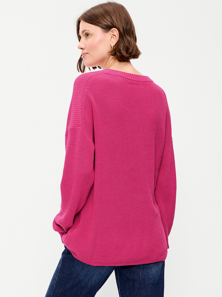 Image number 2 showing, Seaside Cotton Shaker Tunic Sweater