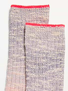 Image number 2 showing, Slouchy Textured Crew Socks for Women