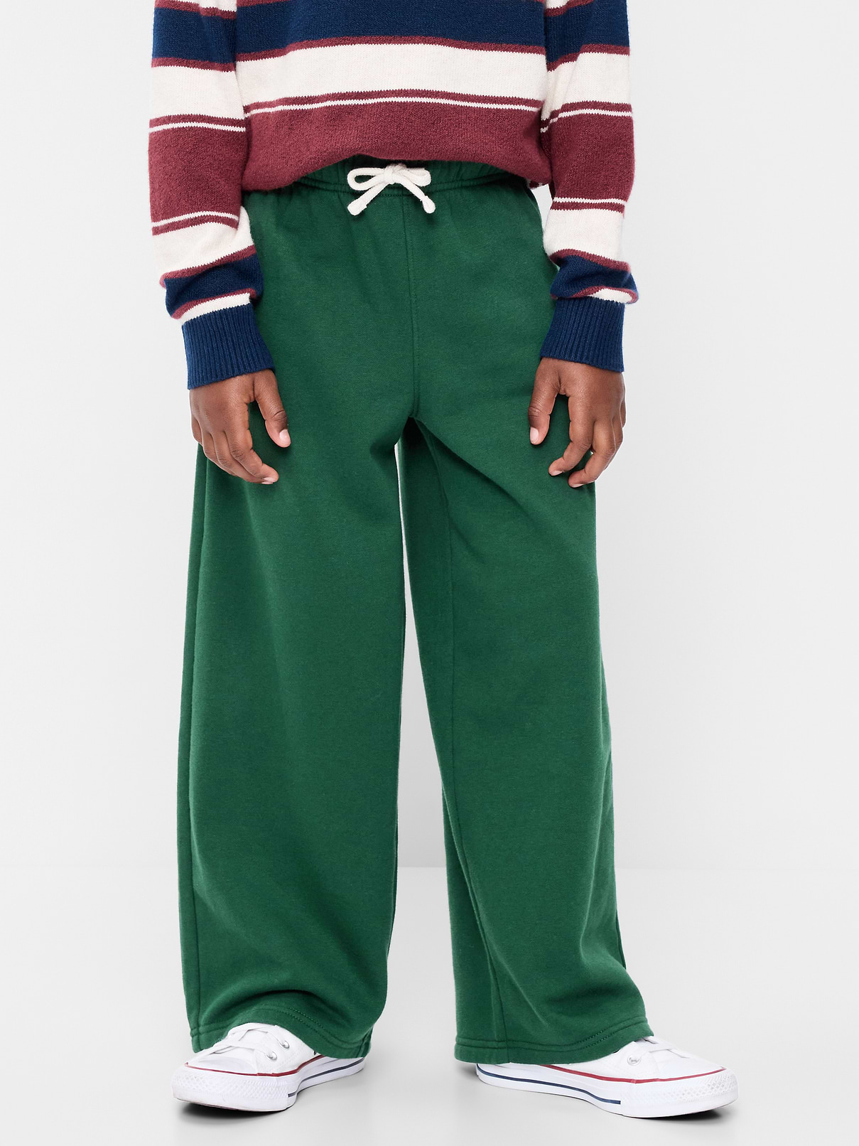 L'image numéro 1 présente Pantalon en coton ouaté coupe très généreuse pour garçon