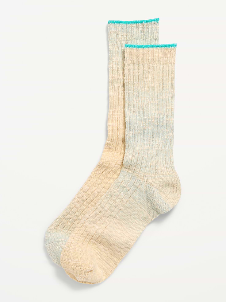 Image 1 of 2, notched toe seam, textured pattern, Product #910988
