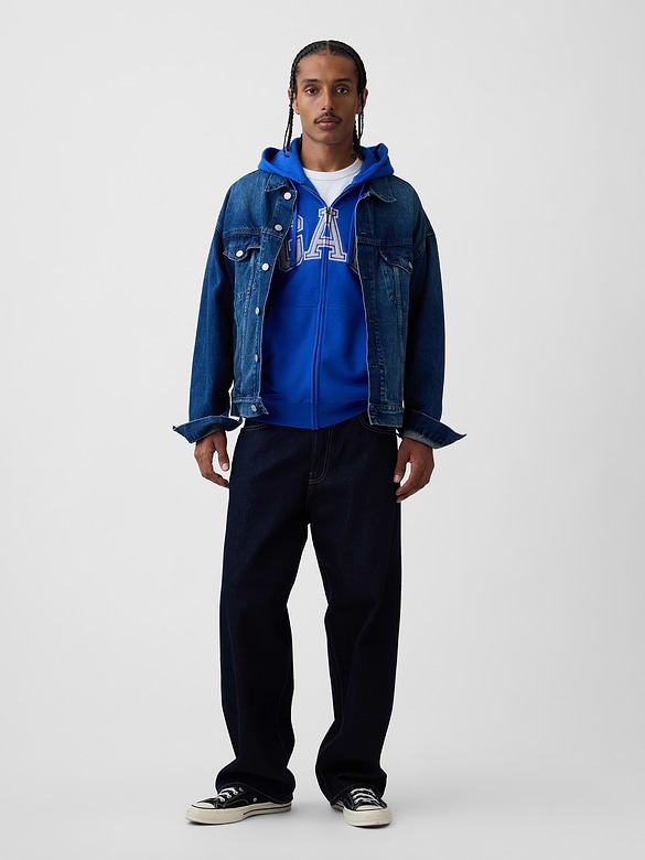 Adult VintageSoft Arch Logo Zip Hoodie