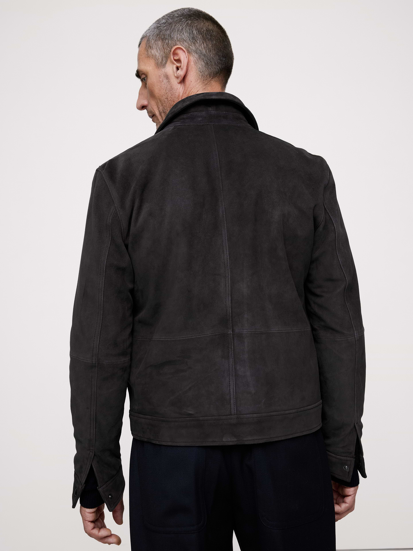 Image number 3 showing, Suede Trucker Jacket