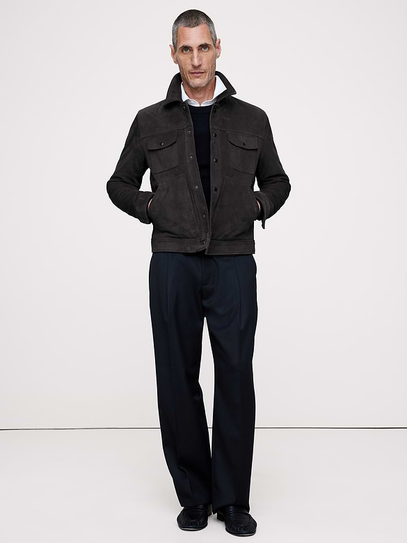 Suede Trucker Jacket