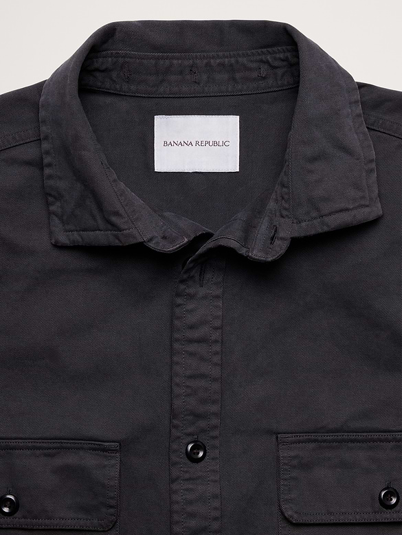 Cotton Twill Shirt Jacket
