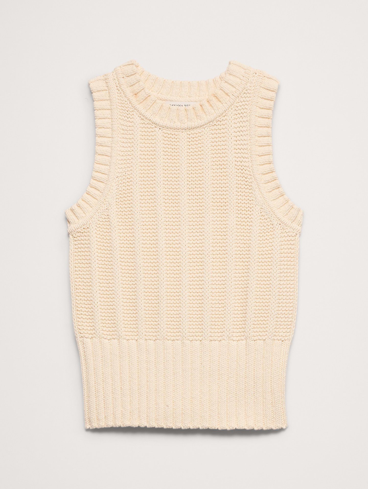 L'image numéro 4 présente Camisole en tricot de coton épais