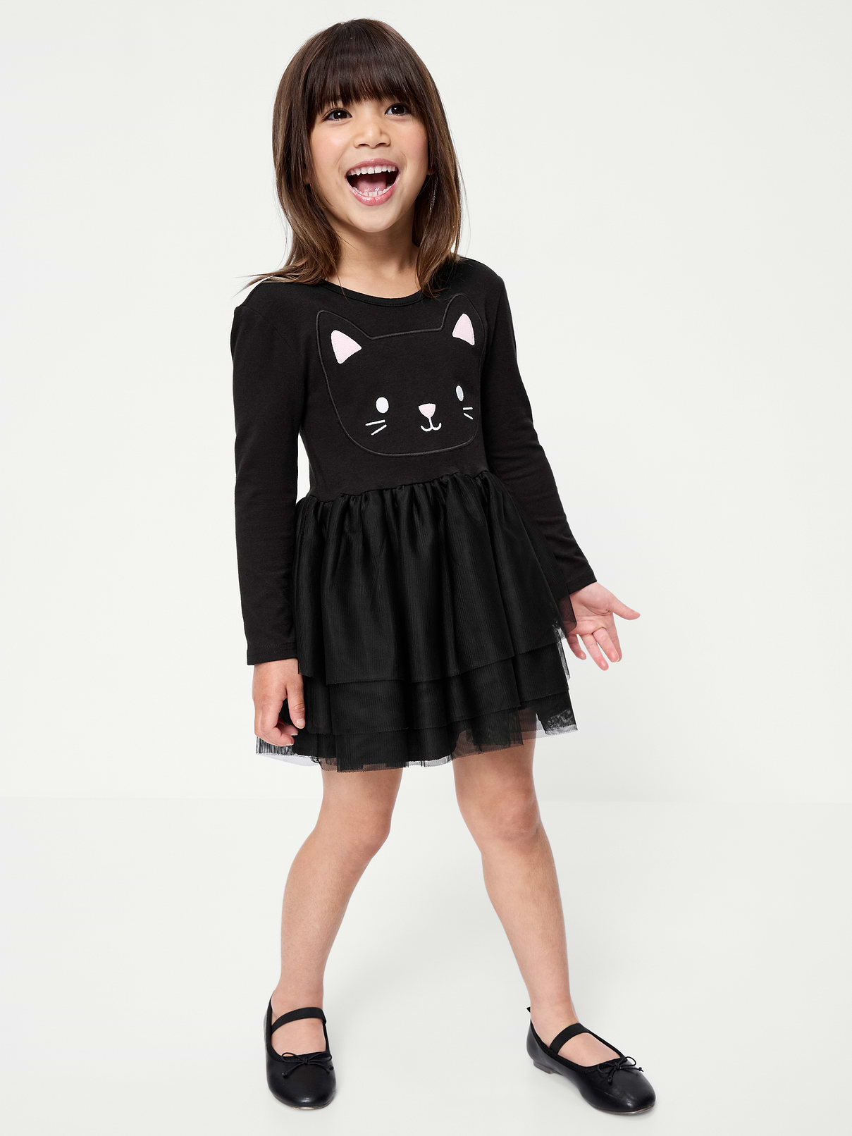 Image number 1 showing, Long-Sleeve Halloween Tutu Dress for Toddler Girls