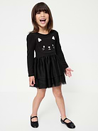 Image number 1 showing, Long-Sleeve Halloween Tutu Dress for Toddler Girls