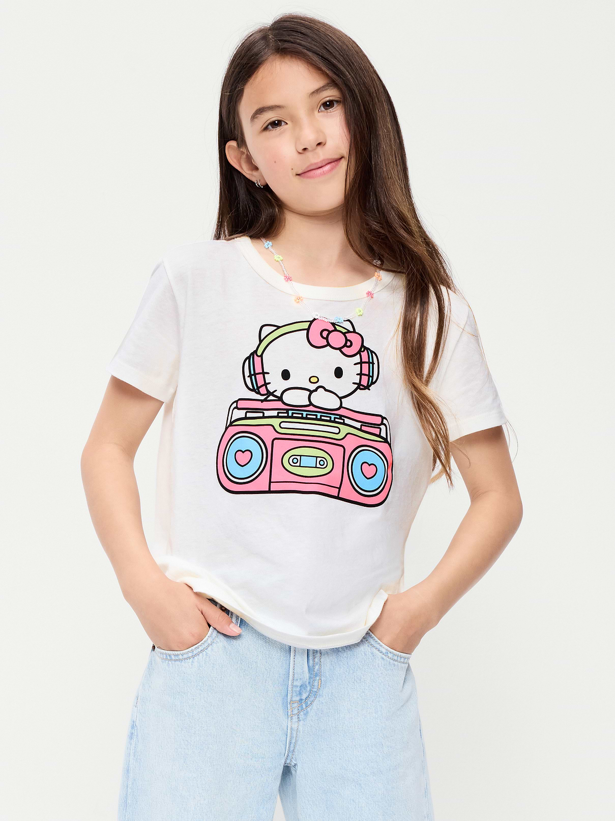 Image number 1 showing, Hello Kitty® Graphic T-Shirt for Girls