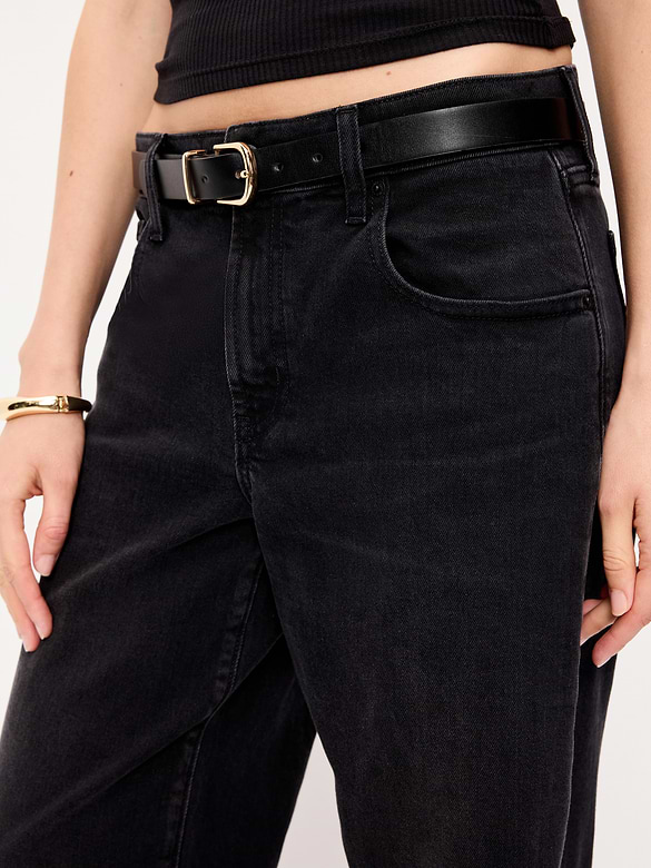Low-Rise Loose Jeans