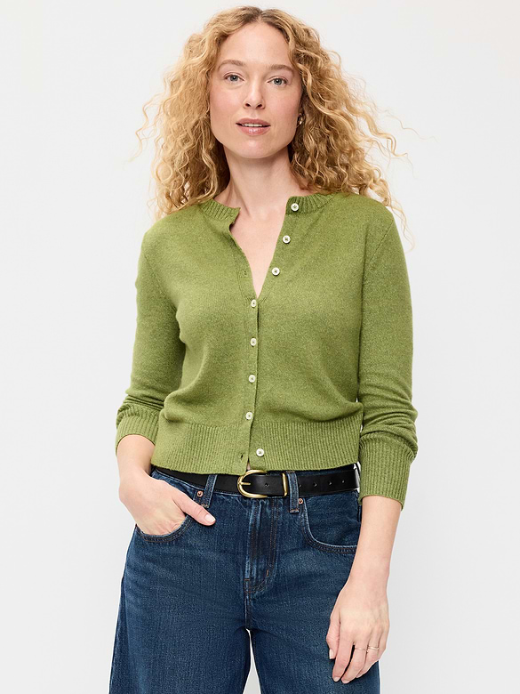 SoSoft Crew-Neck Cardigan Sweater