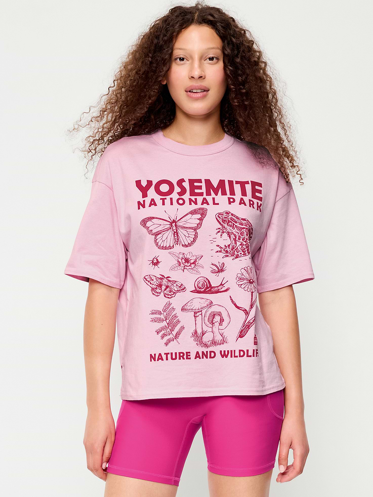 Image number 1 showing, Yosemite National Park Crew-Neck Oversized T-Shirt