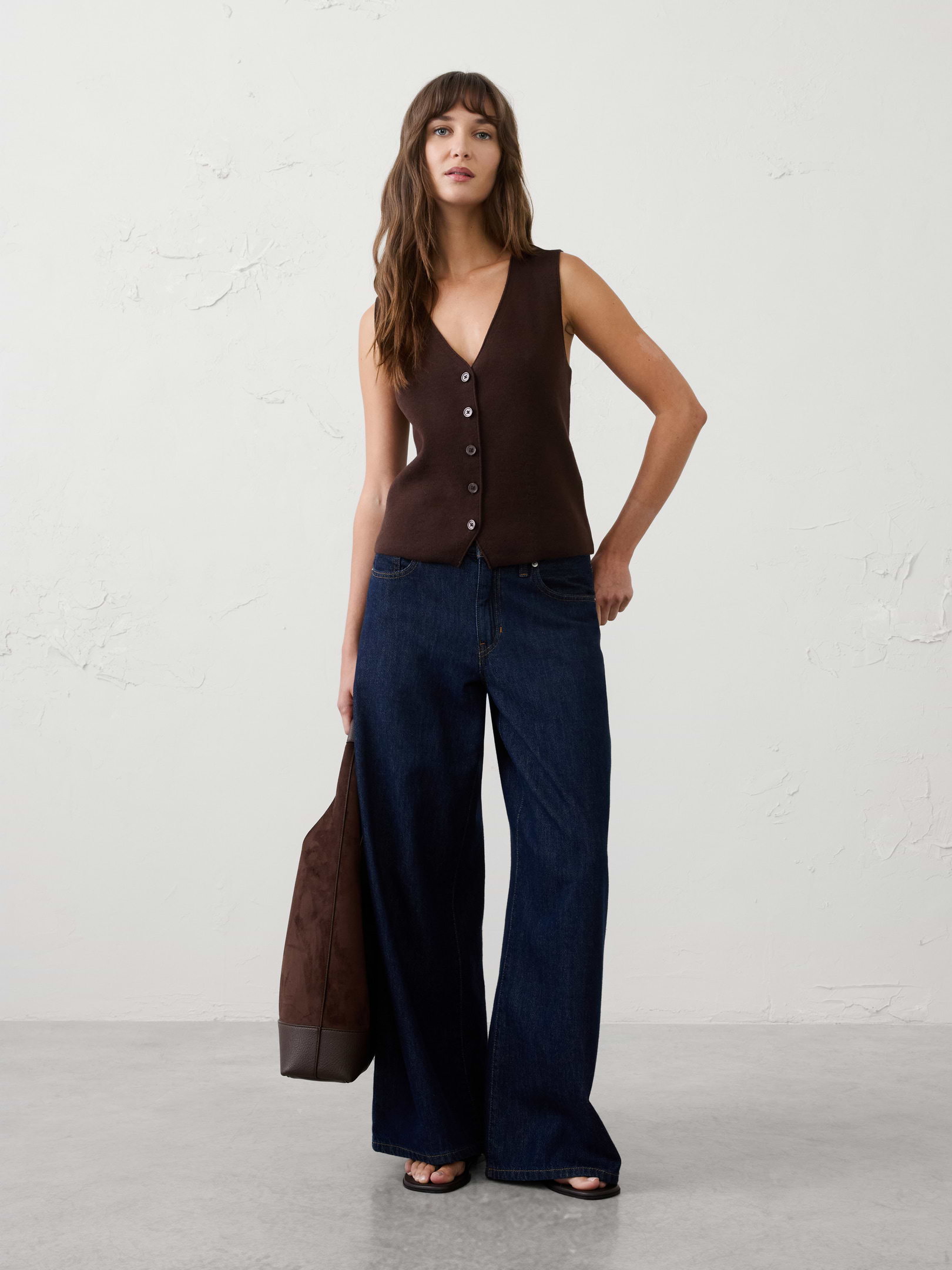 Image number 1 showing, V-Neck Button Sweater
