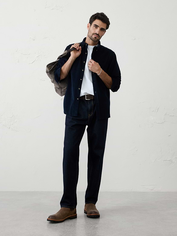Slim-Fit Fine Wale Corduroy Shirt