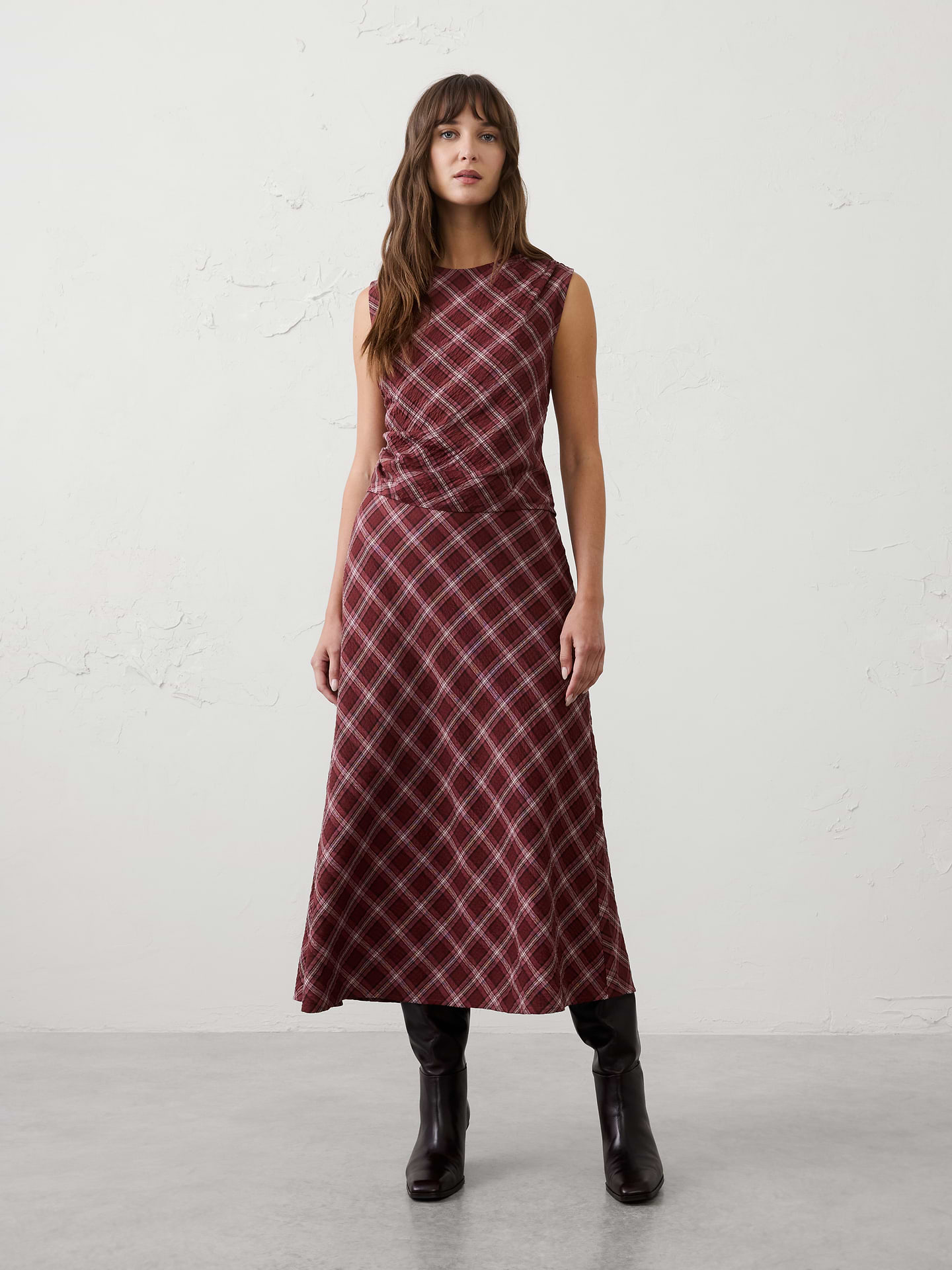 Image number 1 showing, Ruched High-Neck Top