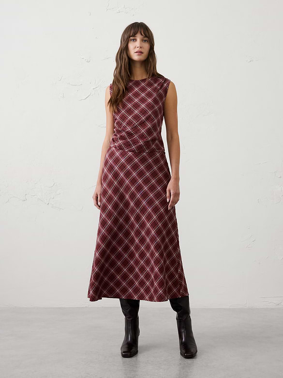 Ruched High-Neck Top
