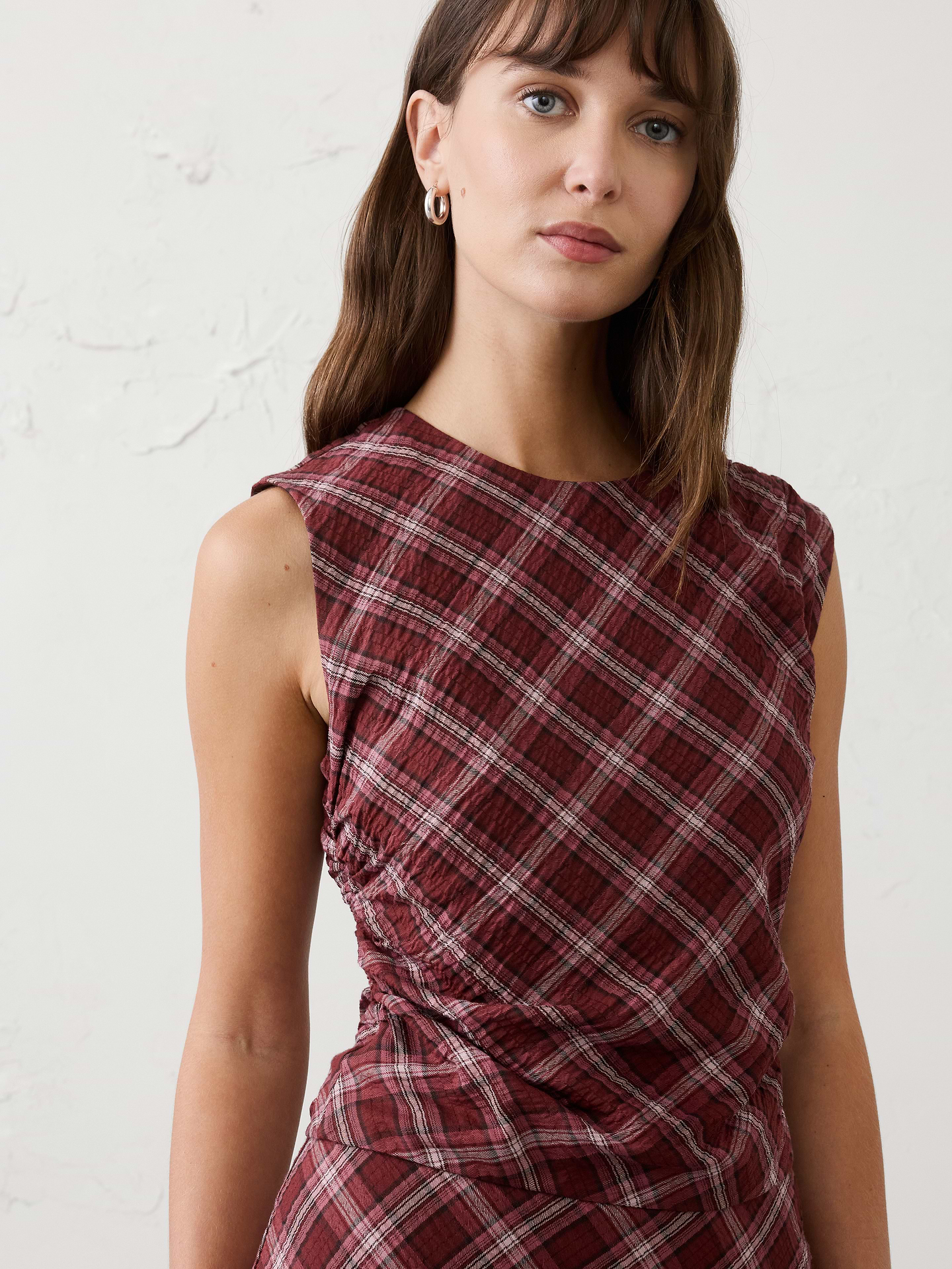 Image number 3 showing, Ruched High-Neck Top