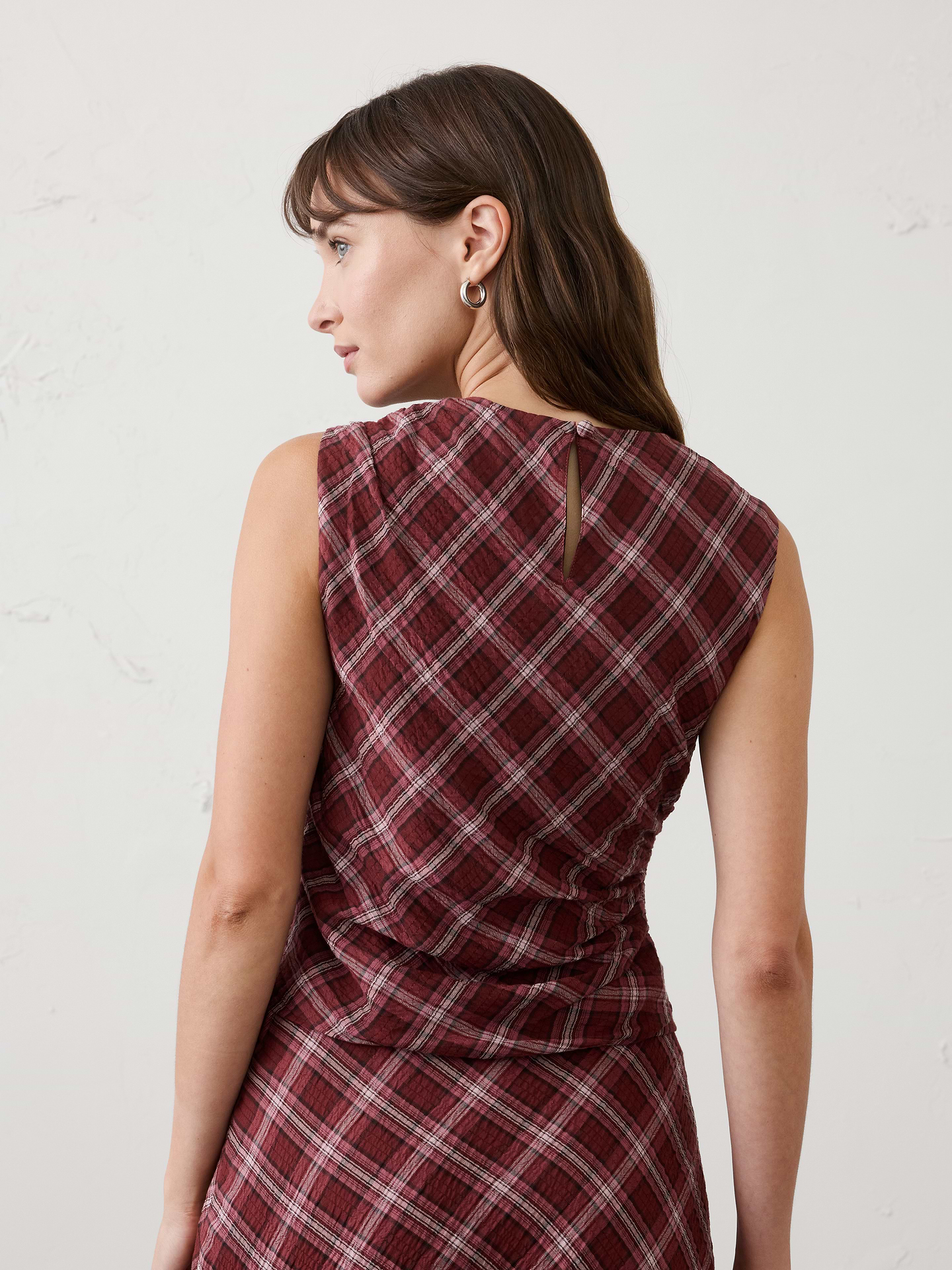 Image number 2 showing, Ruched High-Neck Top