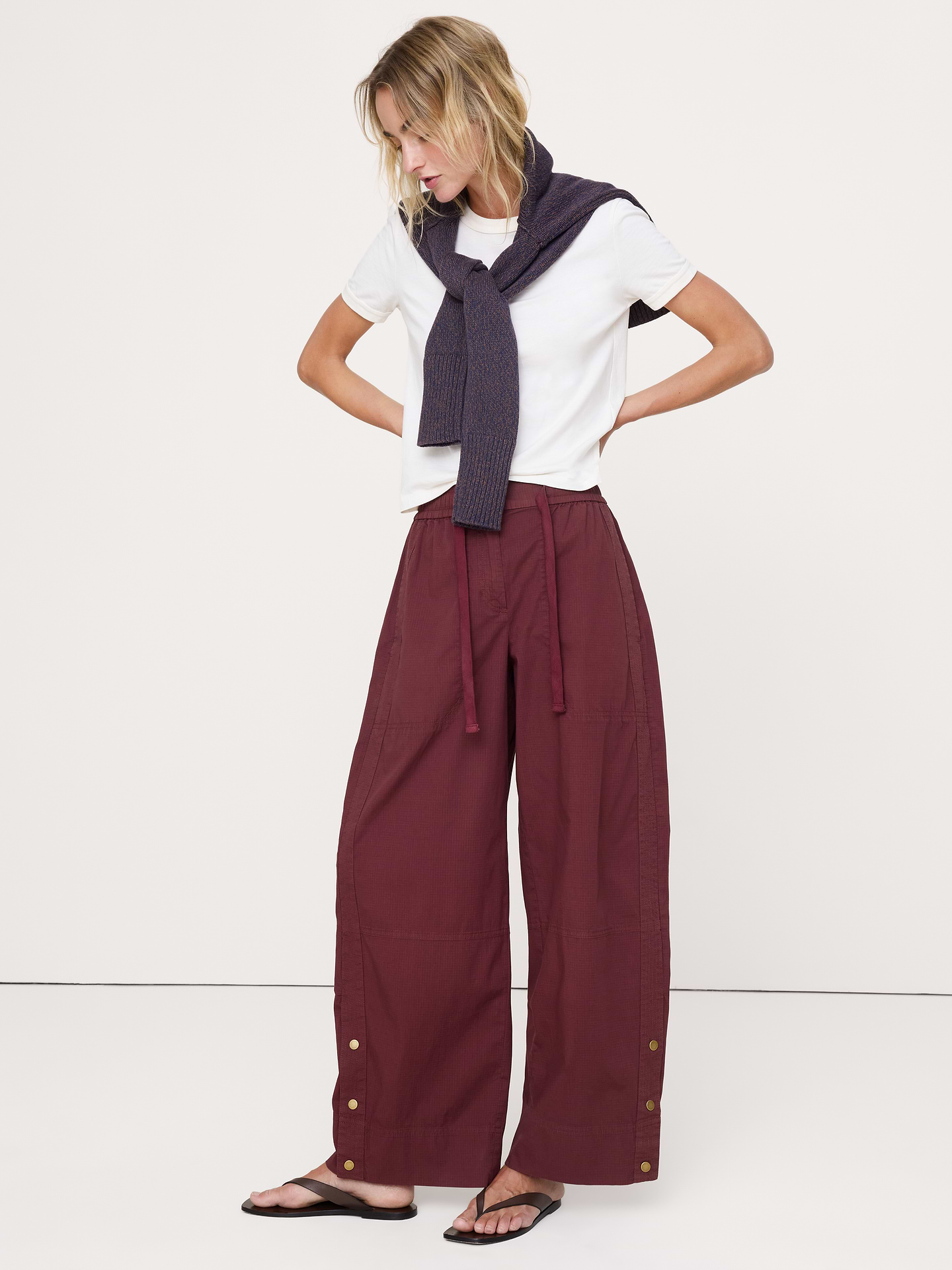 Image number 1 showing, Ripstop Cotton Pull-On Pant