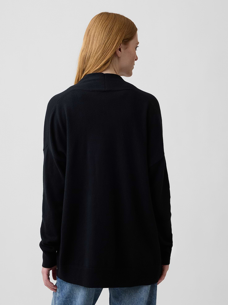 Image number 2 showing, CashSoft Relaxed Open-Front Cardigan