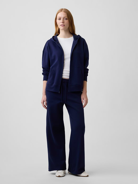 Oversized Fleece Zip Hoodie