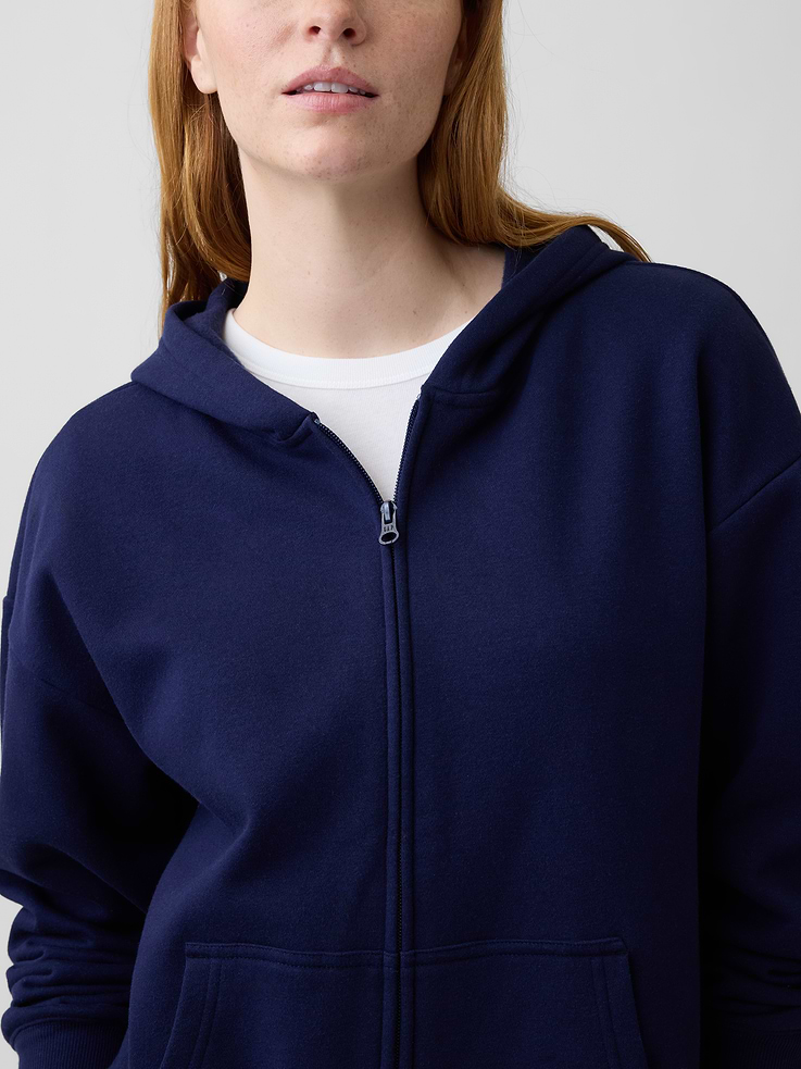 Image number 4 showing, Oversized Fleece Zip Hoodie