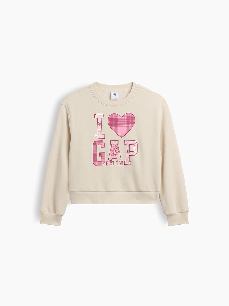 Image number 1 showing, Kids Relaxed Wedge Crewneck Sweatshirt