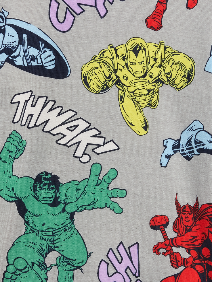 Image number 2 showing, Kids & babyGap Marvel Avengers Print PJ Set