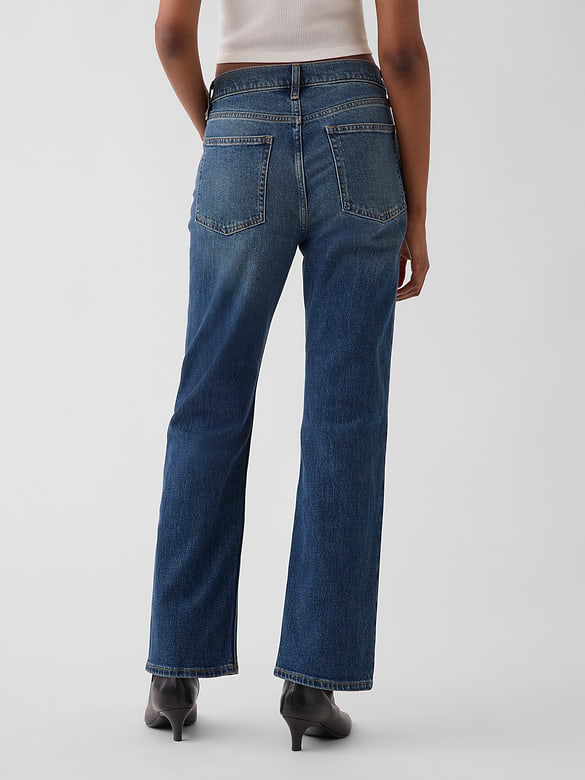 High Rise '90s Slim Straight Crop Jeans