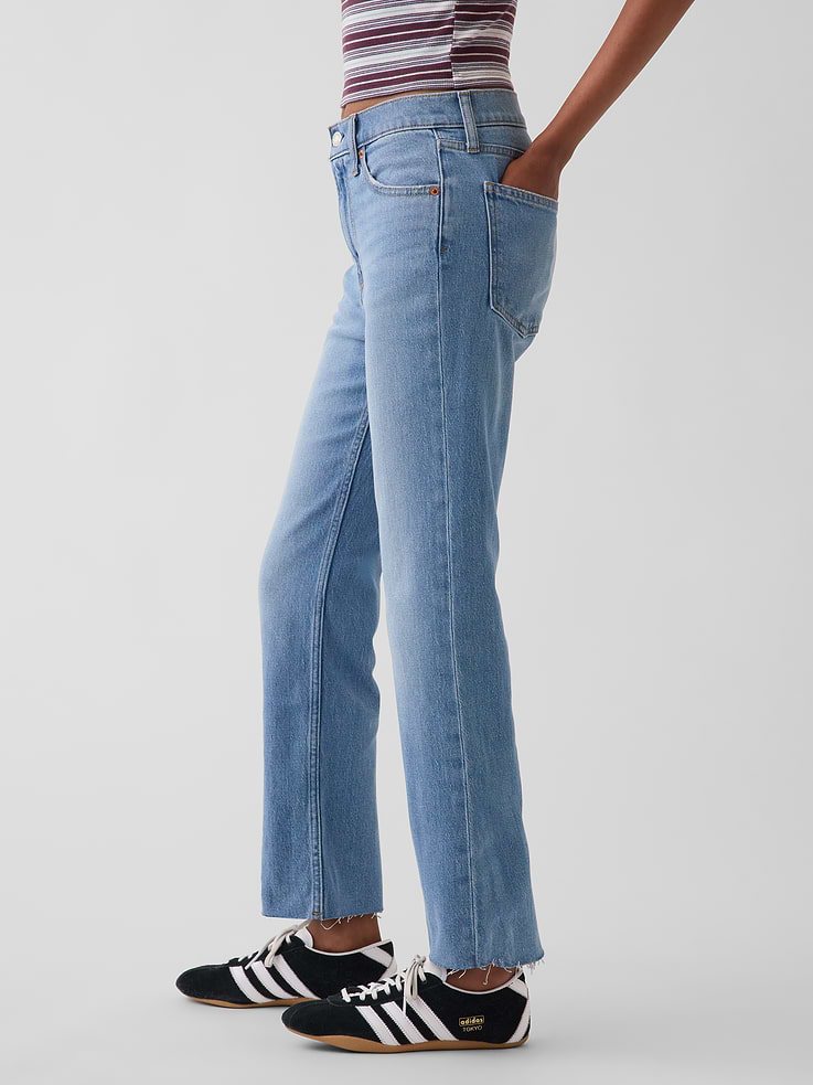 Image number 3 showing, High Rise ’90s Slim Straight Crop Jeans