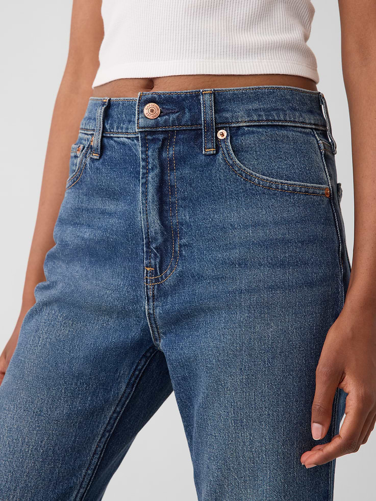 Image number 5 showing, High Rise '90s Slim Straight Crop Jeans