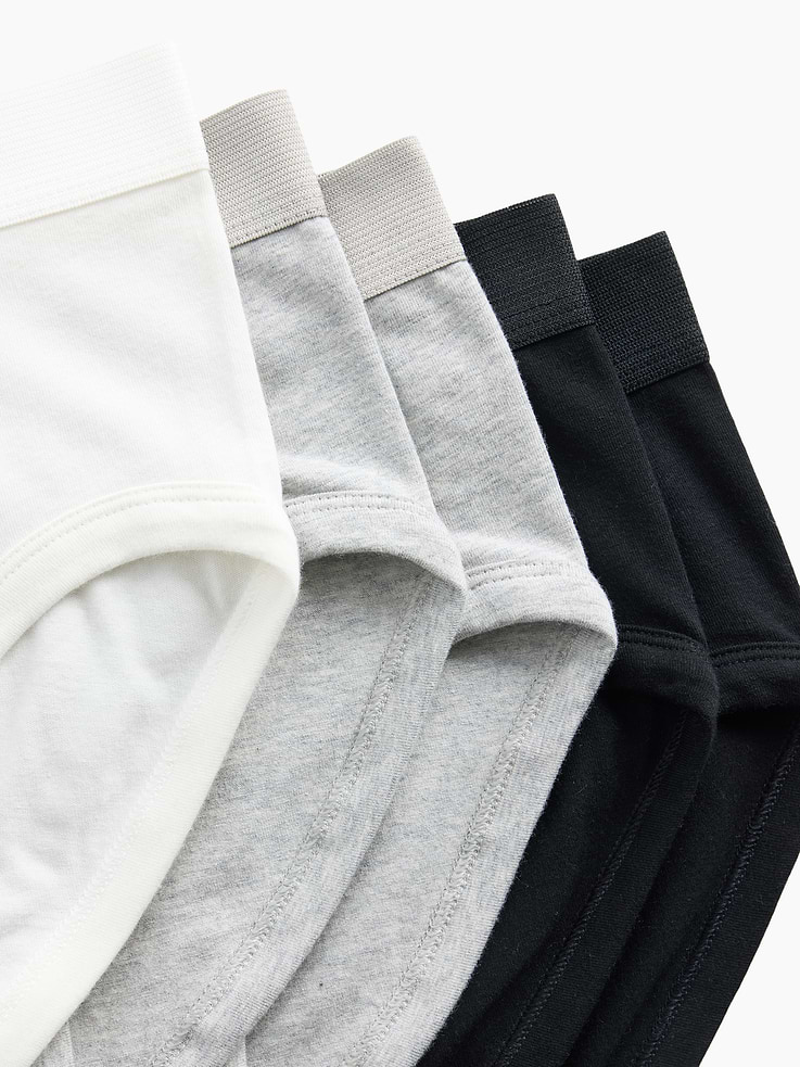Image number 2 showing, Kids Organic Stretch Cotton Basic Briefs (5-Pack)