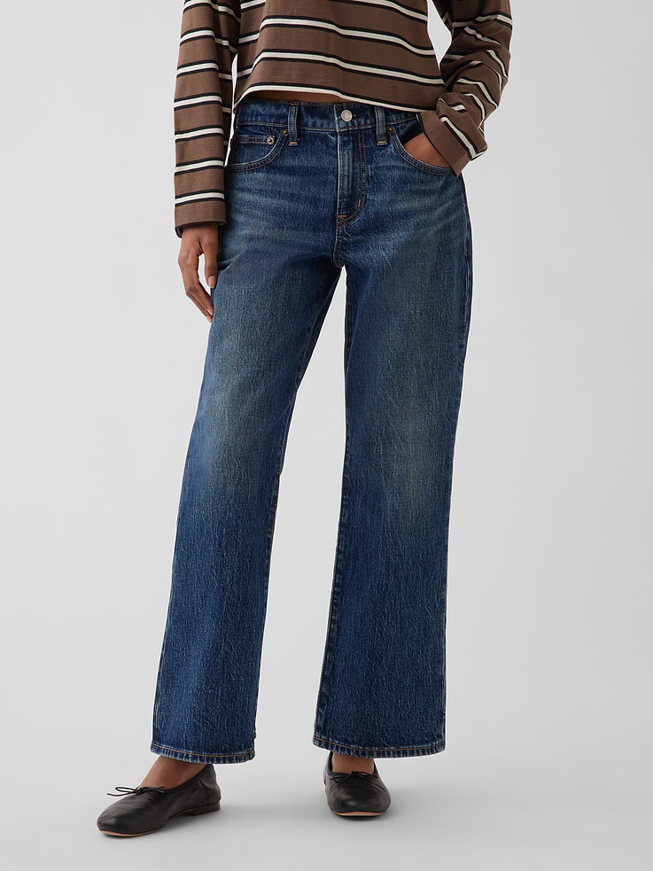 Image number 2 showing, Mid Rise Flare Crop Jeans