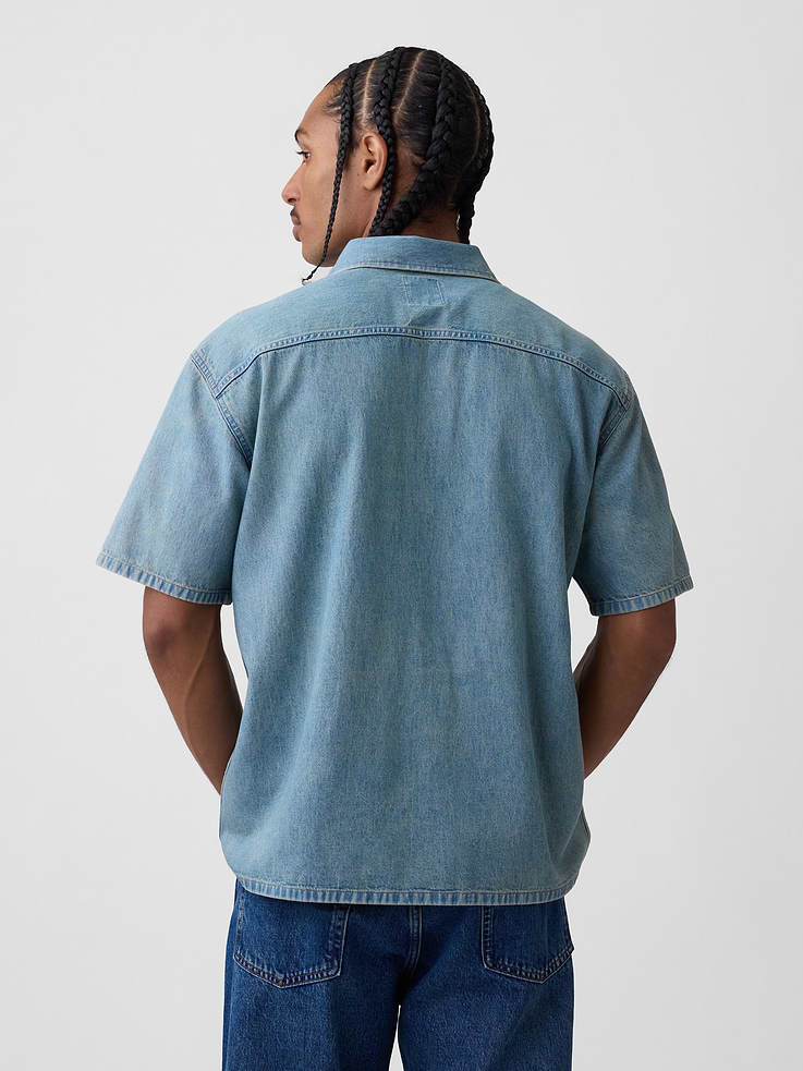 Image number 3 showing, Denim Relaxed Shirt