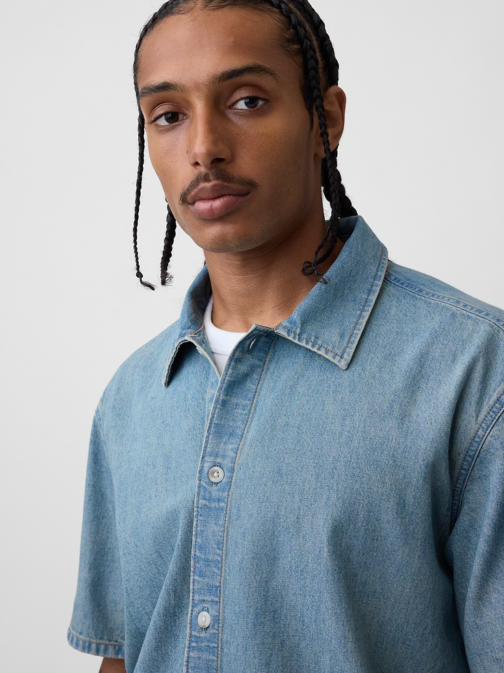 Image number 4 showing, Denim Relaxed Shirt