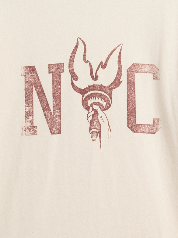 Kids Relaxed New York Graphic Ringer T-Shirt