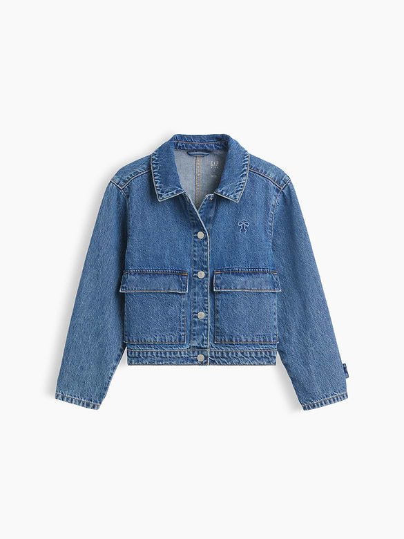 Kids Denim Patch Pocket Jacket