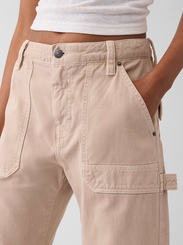 Image number 6 showing, Mid Rise Barrel Utility Ankle Pants