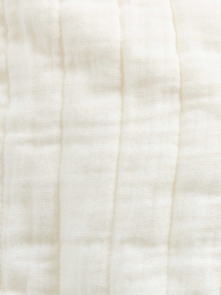 L'image numéro 3 présente Pantalon matelassé à taille élastique en gaze pour Bébé